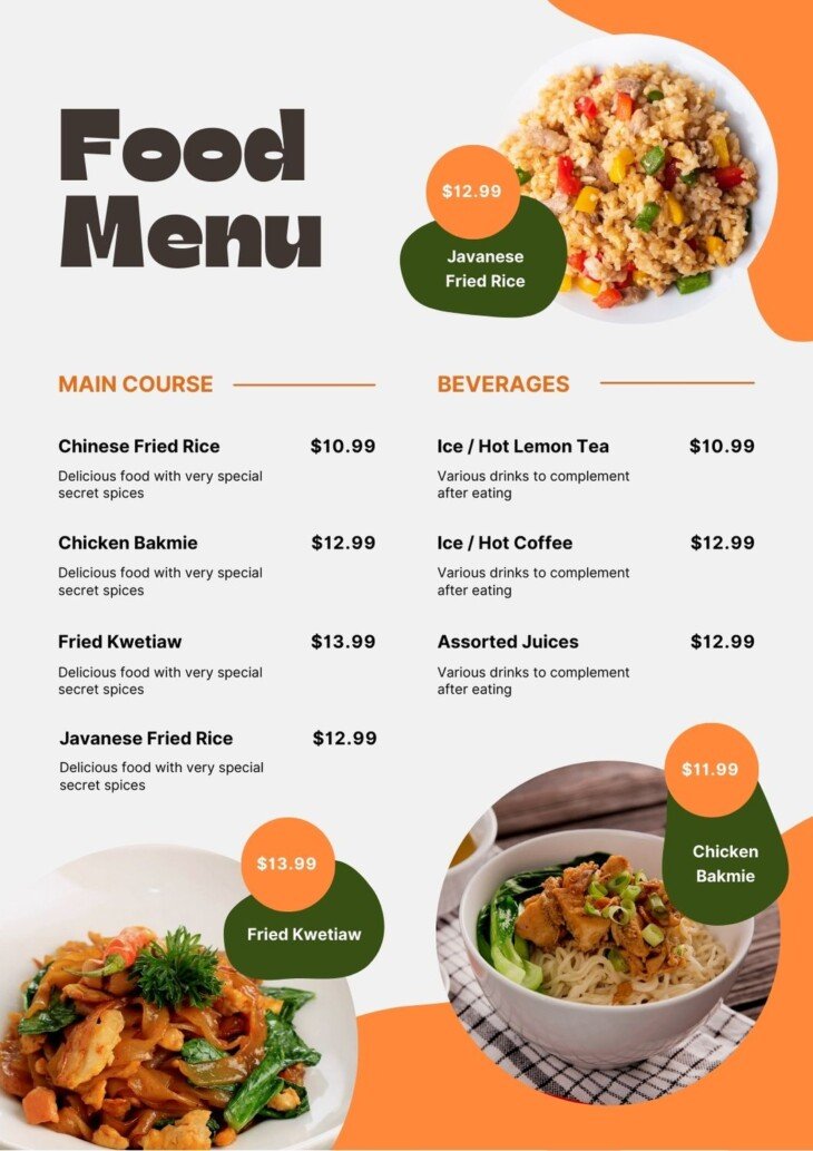 Restaurant Menu - Image 2