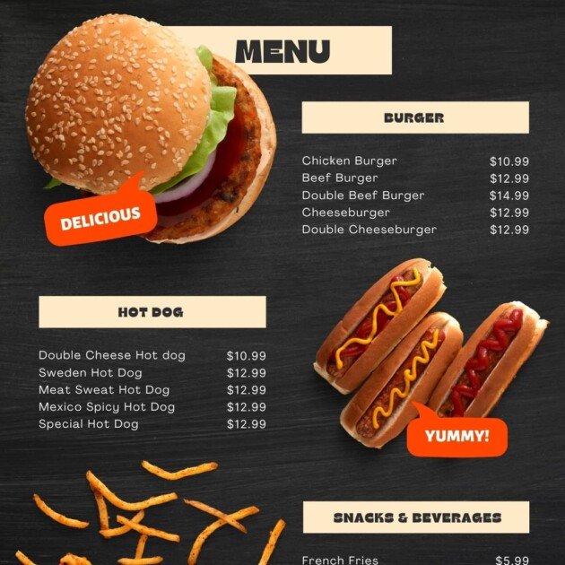 Restaurant Menu