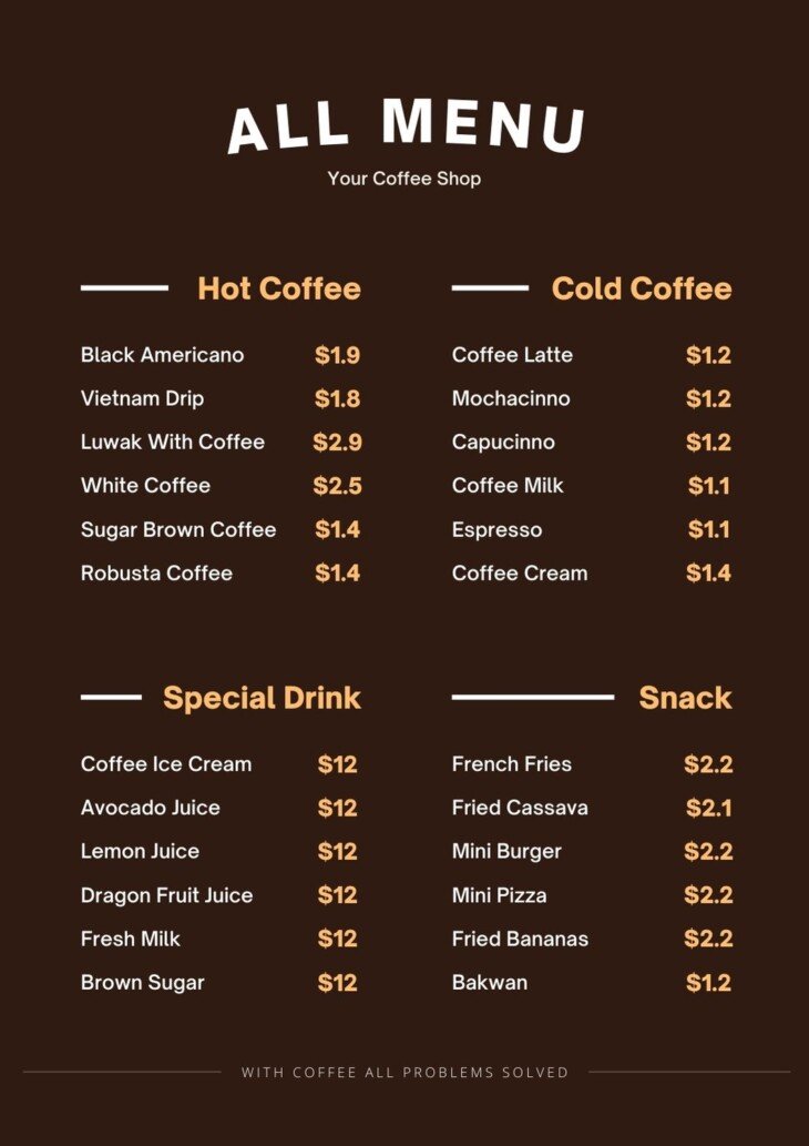 Restaurant Menu - Image 3