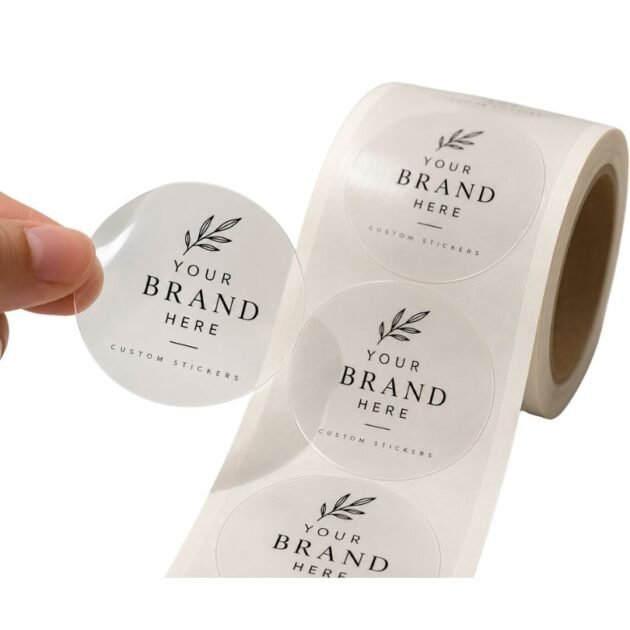 Custom Die-Cut Logo Stickers – 100 Pieces