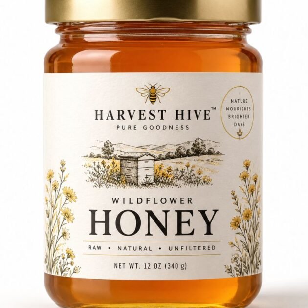 Custom Food & Jar Labels – 100 Pieces