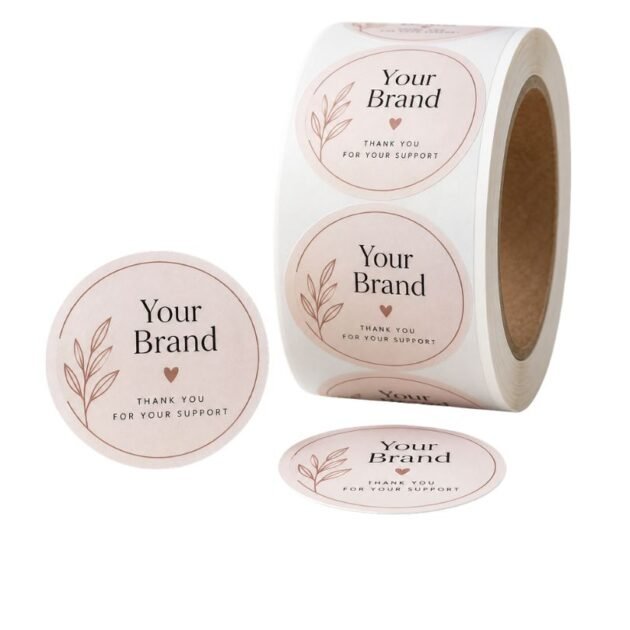 Custom Packaging Seal Stickers – 100 Pieces