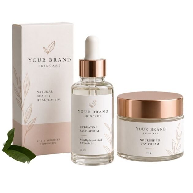 Custom Cosmetic & Skincare Labels – 100 Pieces